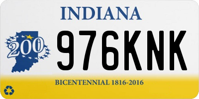 IN license plate 976KNK