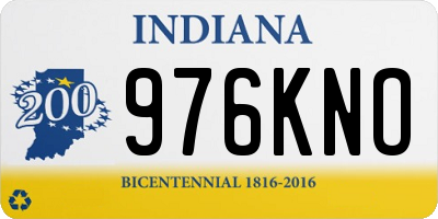 IN license plate 976KNO