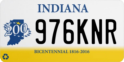 IN license plate 976KNR