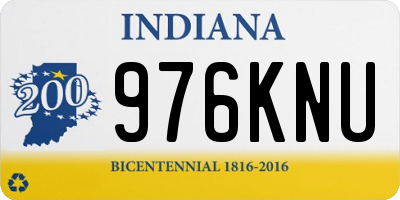 IN license plate 976KNU