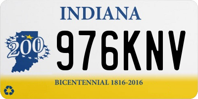 IN license plate 976KNV