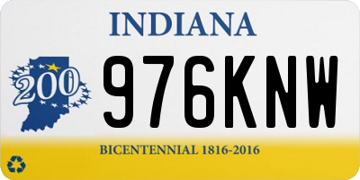 IN license plate 976KNW