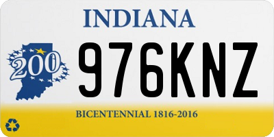 IN license plate 976KNZ