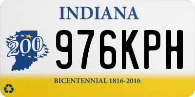 IN license plate 976KPH