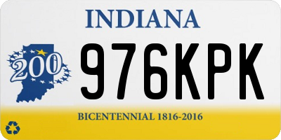 IN license plate 976KPK