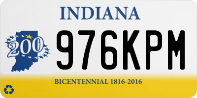 IN license plate 976KPM