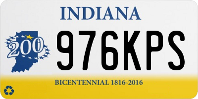IN license plate 976KPS