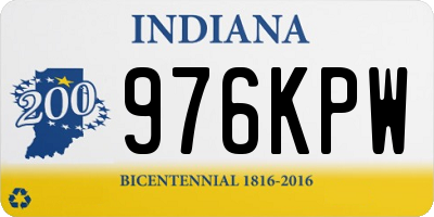 IN license plate 976KPW