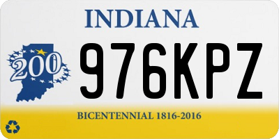 IN license plate 976KPZ