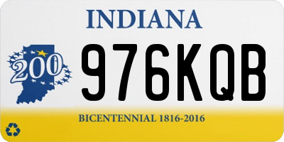 IN license plate 976KQB