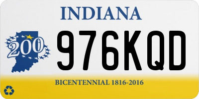 IN license plate 976KQD