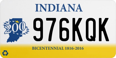 IN license plate 976KQK