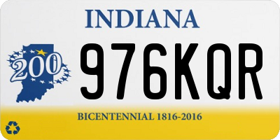 IN license plate 976KQR