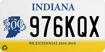 IN license plate 976KQX