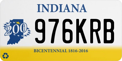 IN license plate 976KRB