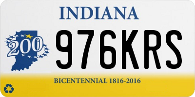 IN license plate 976KRS