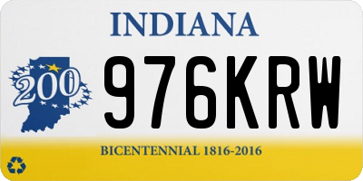 IN license plate 976KRW