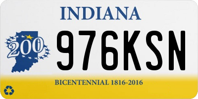 IN license plate 976KSN