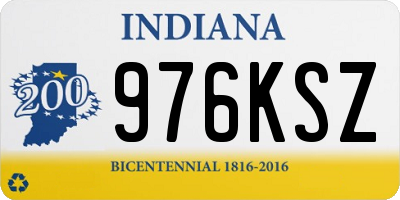 IN license plate 976KSZ