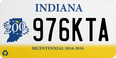 IN license plate 976KTA