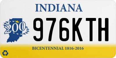IN license plate 976KTH
