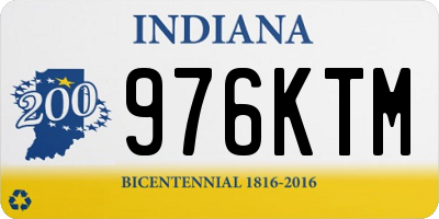 IN license plate 976KTM