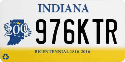 IN license plate 976KTR