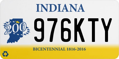IN license plate 976KTY