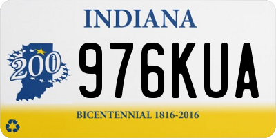 IN license plate 976KUA
