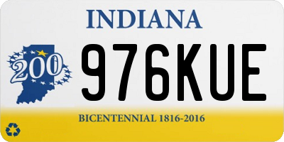 IN license plate 976KUE