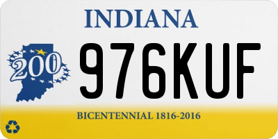 IN license plate 976KUF
