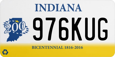 IN license plate 976KUG