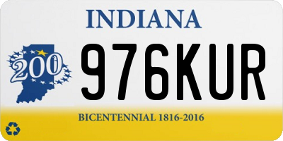 IN license plate 976KUR