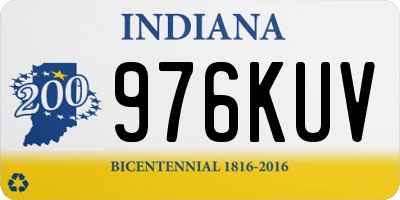 IN license plate 976KUV