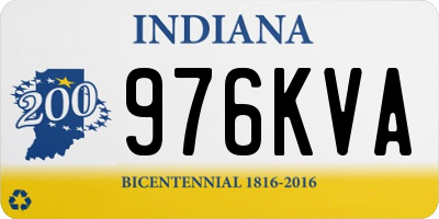 IN license plate 976KVA