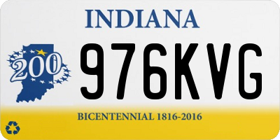 IN license plate 976KVG