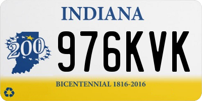 IN license plate 976KVK