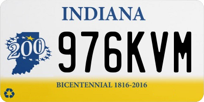 IN license plate 976KVM