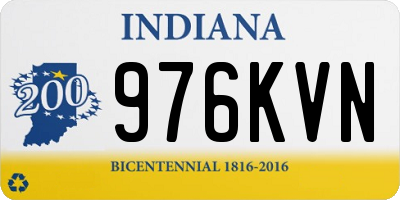 IN license plate 976KVN