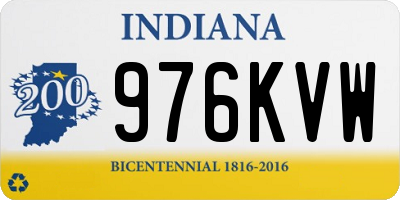 IN license plate 976KVW
