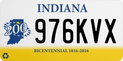 IN license plate 976KVX