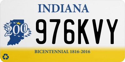 IN license plate 976KVY