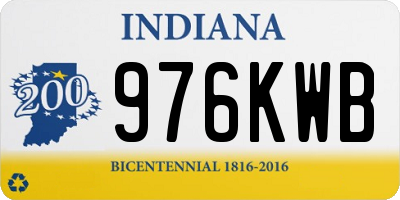 IN license plate 976KWB
