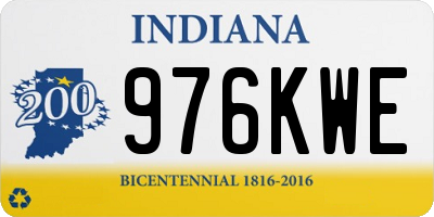 IN license plate 976KWE