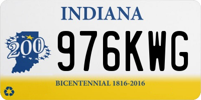 IN license plate 976KWG