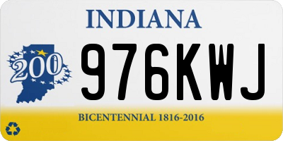 IN license plate 976KWJ
