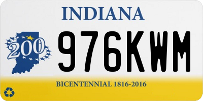 IN license plate 976KWM