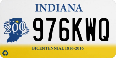 IN license plate 976KWQ