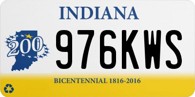 IN license plate 976KWS