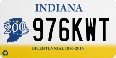 IN license plate 976KWT